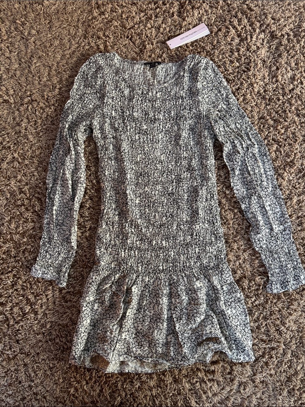 Aqua from Bloomingdale’s Dress Size XS Black & White Floral